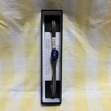 미사용 허리띠 고토히모 순수 실크 삼분 허리띠 오비 고정 띠 유리 구슬