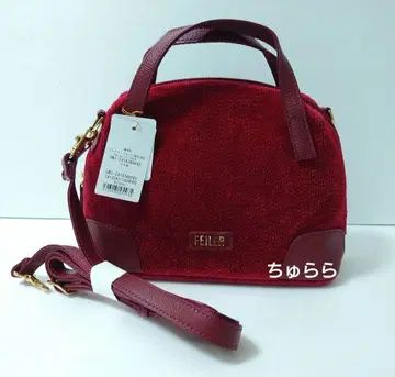 익명 배송 새상품 페이 미니 보스턴 숄더백 레드