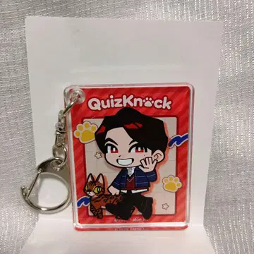 QuizKnock 복 고양이 아크릴 키링 이자와