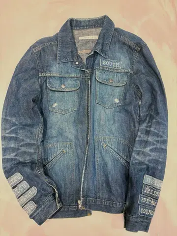 NUMBER (N)INE Crash Message Denim Jacket