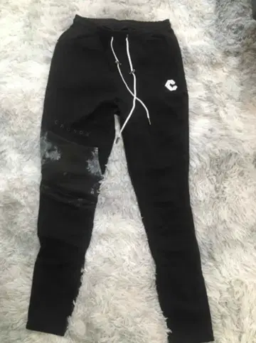 CRONOS 블랙 조거 팬츠 크로노스