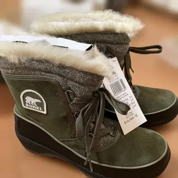 SOREL 어그 부츠 올리브색 8.0