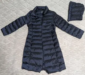 [ 새상품급 ] UNIQLO 울트라 라이트 다운 롱 코트 네이비 M