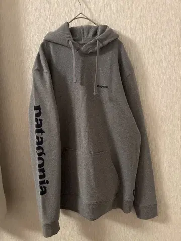 파타고니아 소매 로고 후드티