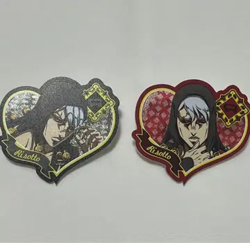 아크릴 배지 리조또 죠죠 하트형 라메 아크릴 배지 배지