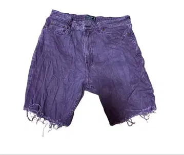 Abercrombie & Fitch 퍼플 숏팬츠 28 남성용 구제 의류