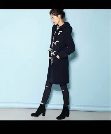 MOUSSY 네이비 더플 코트