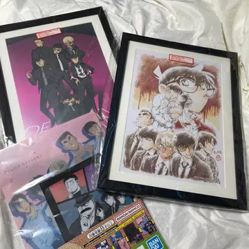 코난 세가 럭키 쿠지 액자 아트 할로윈 신부 경찰학교