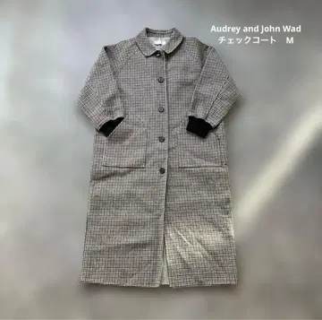 오드리 앤 존 웨드 체크 코트 M