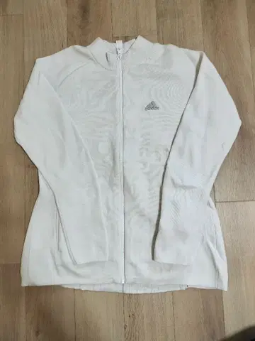 아디다스 솔리드 긴팔 풀 집업 스웨터 여성용 M