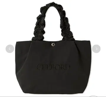 CELFORD 플럼 프릴 라메 자수 토트백 ( S )