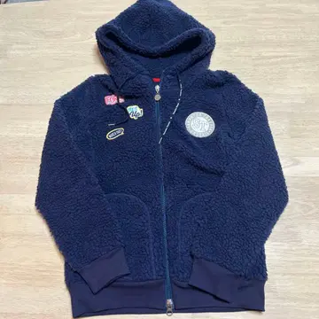 새상품급 사만다 타바사 네이비 플리스 후드티 S 사이즈