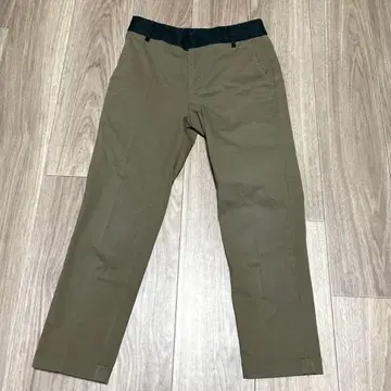 마르티니크 캐주얼 팬츠 롱 바지 평상복 바이컬러 스트레이트