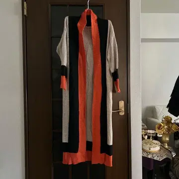 [미사용 새상품] 롱 니트 가디건