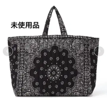 미사용품 SHIPS MALUS: 반다나 퀼팅 빅 토트 백