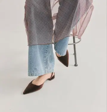 미사용 새상품 mystic 스틸레토 벨로아 펌프스