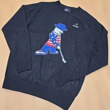 미사용 새상품 PING Mr.ping 남성용 스웨터 L 사이즈 블랙