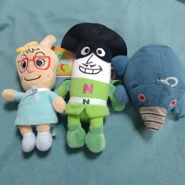 미미선생님 나가네기맨 모구린 봉제 인형 세트