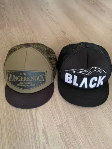 HUNGERKNOCK & blackbrick 캡 2세트