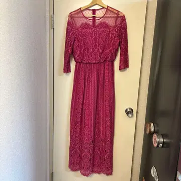 [ troisiemeCHACO ] 레이스 원피스 [ 핑크 ]