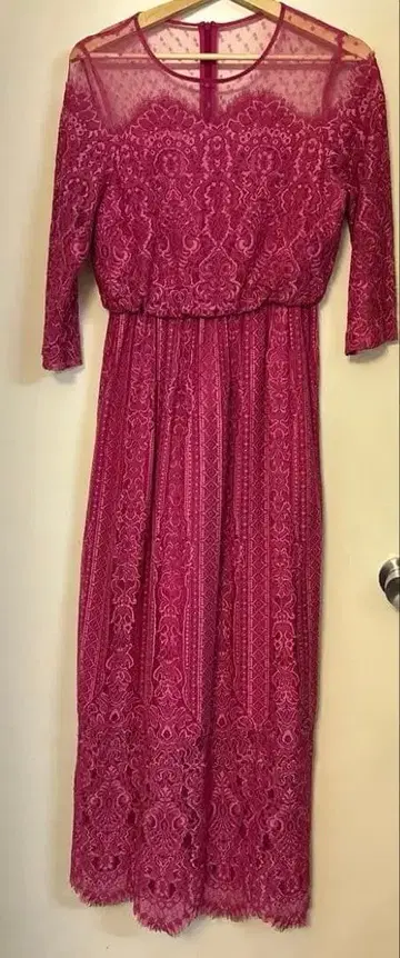 [ troisiemeCHACO ] 레이스 원피스 [ 핑크 ]