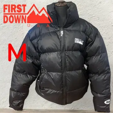FIRST DOWN 다운 자켓 M 블랙 페더와 다운 혼방