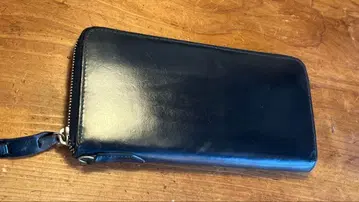 CORBO 라운드 지퍼 브라이들 가죽 블랙