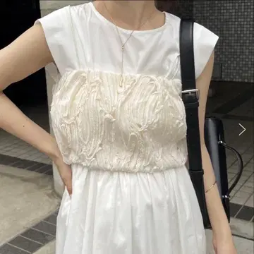 capricieux le'mage 라인 레이스 뷔스티에 에크루