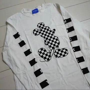 여성용? 남성용? 디즈니 롱 T 화이트 미키