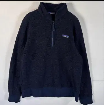특가 파타고니아 하프 지퍼 니트 플리스 네이비 M 울 혼방 레어