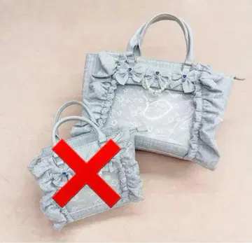 [ 새상품 ] 이타백 프릴 스카이블루 트위드 A4 사이즈