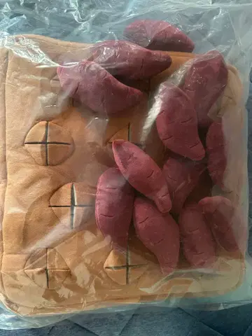 고구마 모양 봉제 인형 쿠션