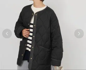 네고 환영 저널 스탠다드 리룸 퀼팅 블루종 블랙