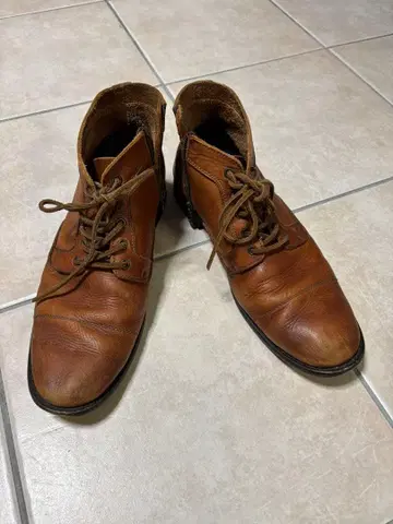 ARGIS 알지스 사이즈 41 브라운 천연 가죽 남성용 부츠