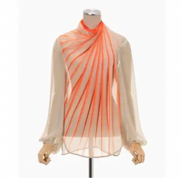 새상품 mame 마메 이타지메 블라우스 베이지 size1