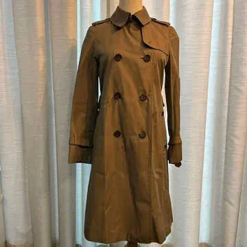 SLOBE IENA 카키 더블 브레스트 트렌치코트
