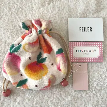 러브러리 by 페이러 피치 도트 복조리 파우치