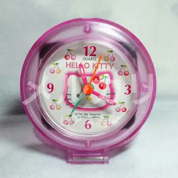 산리오 체리 키티 여행용 시계 알람 시계 1999년 제조