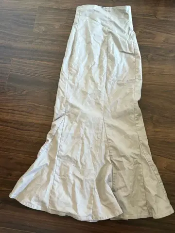 SNIDEL 베이지 플레어 롱 스커트 S 사이즈