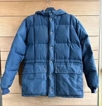 70s 에디 바우어 카라코람 블랙 택 다운 자켓 사이즈 L~XL 정도