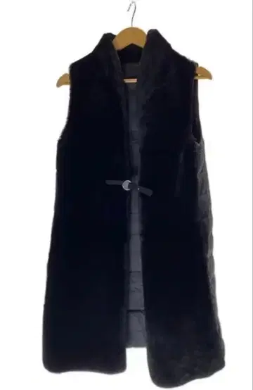 새상품급 초레어 더블 스탠다드 클로징 Sov. 무스탕 퍼 다운 베스트