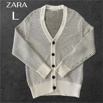 ZARA 남성용 가디건 L 사이즈 두꺼운 원단 가디건 가을 겨울