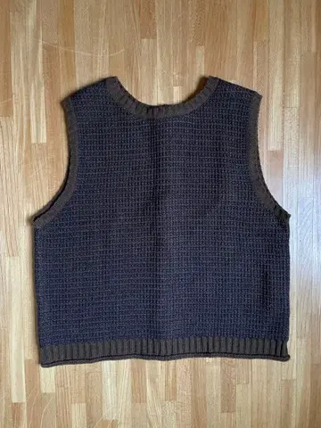 Bliss bunch 브라운 니트 베스트 프리 사이즈