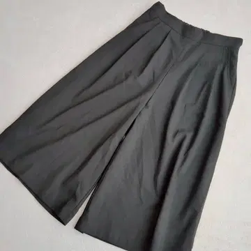 파라 디테일 턱 와이드 팬츠 모드 심플 성숙 캐주얼 F