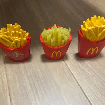 맥도날드 프라이드 포테이토 모양 3개 세트