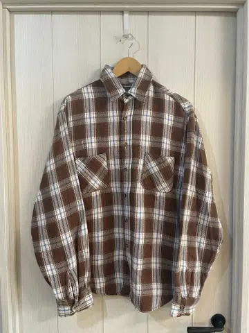 좋은 배색 빅맥 BIGMAC 플란넬 셔츠 90s 빈티지 사이즈 L