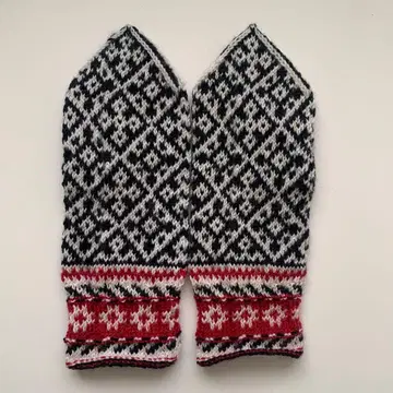 손뜨개질 장갑 미쿠니 마리코 미튼