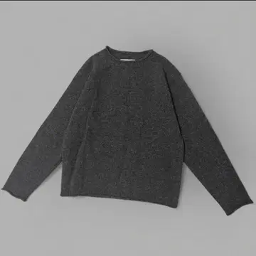 새상품급 MARGARET HOWELL 크루넥 니트 브라운 사이즈 II