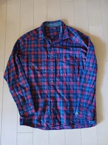 mont-bell 체크 무늬 셔츠 L 사이즈