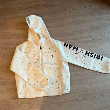 HISHIMAN 후드 부착 후드티 화이트